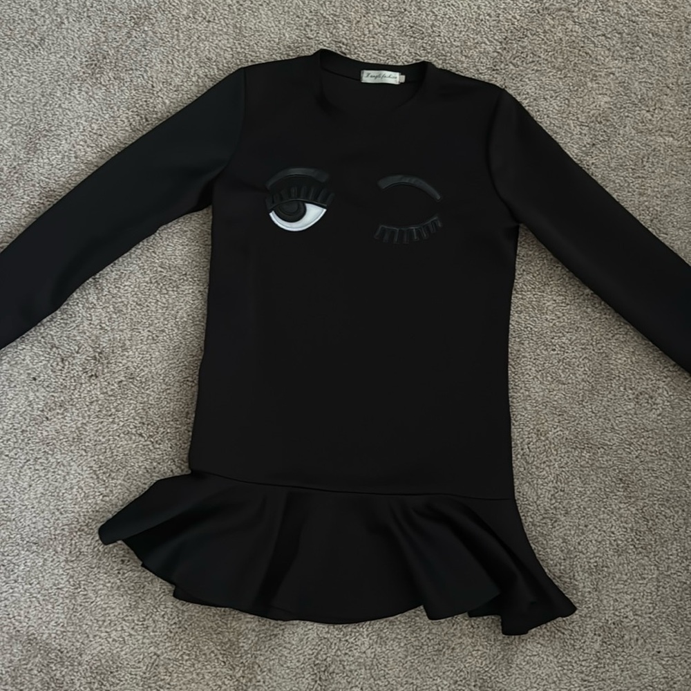 Dress with eye design